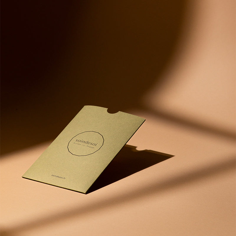 Carte cadeau soins papier