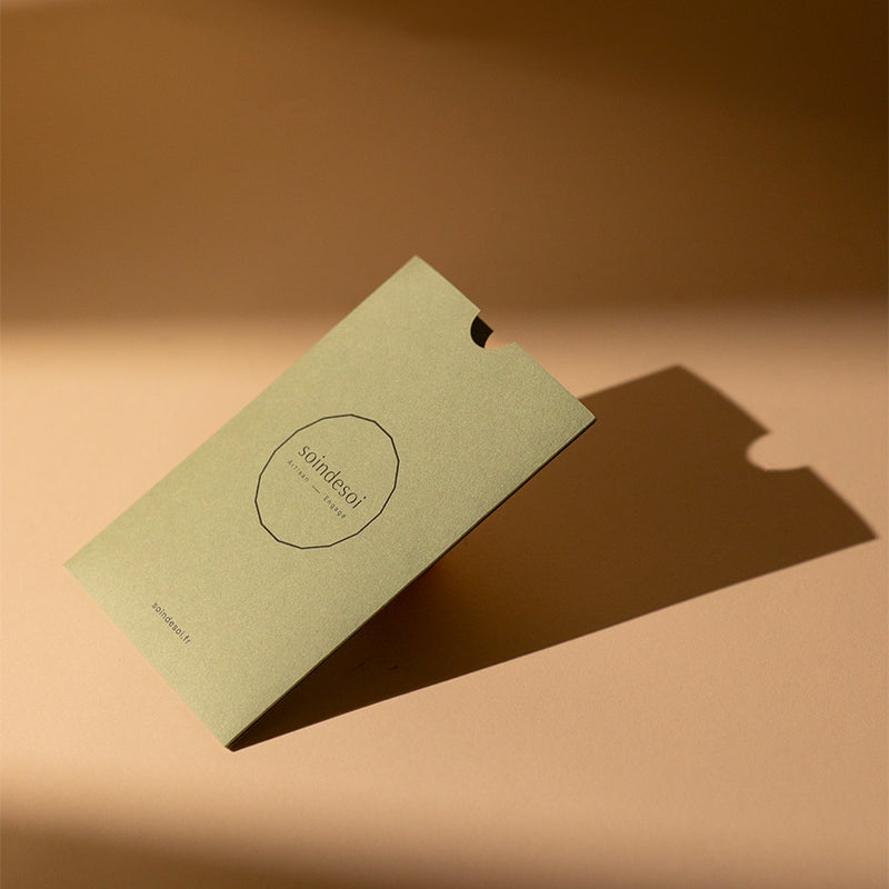 Carte cadeau soins papier