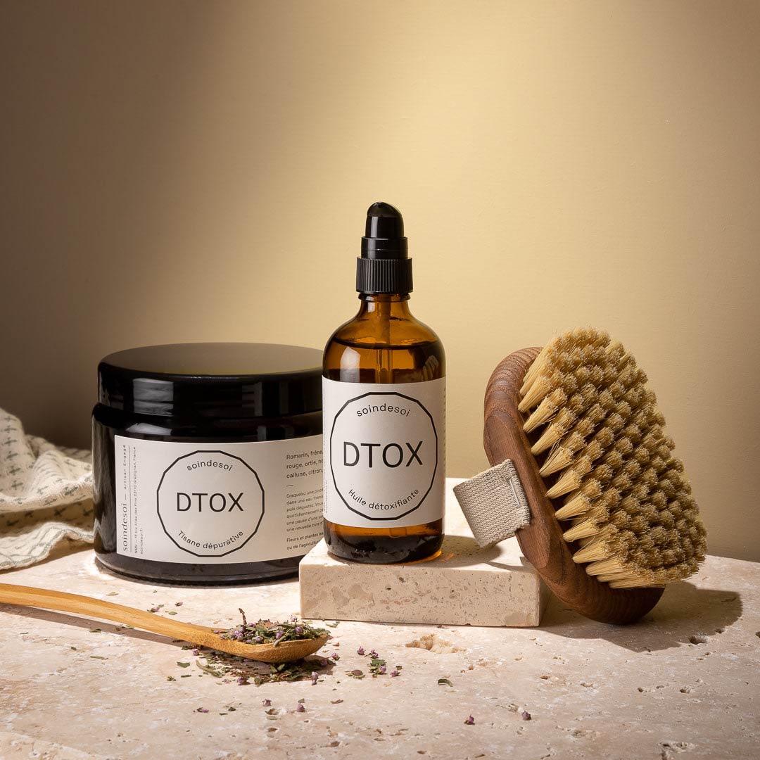 Brosse de massage à sec corps