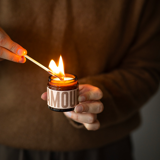 Bougie "AMOUR" Fleur d'Oranger