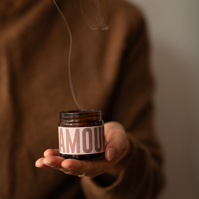 Bougie "AMOUR" Fleur d'Oranger