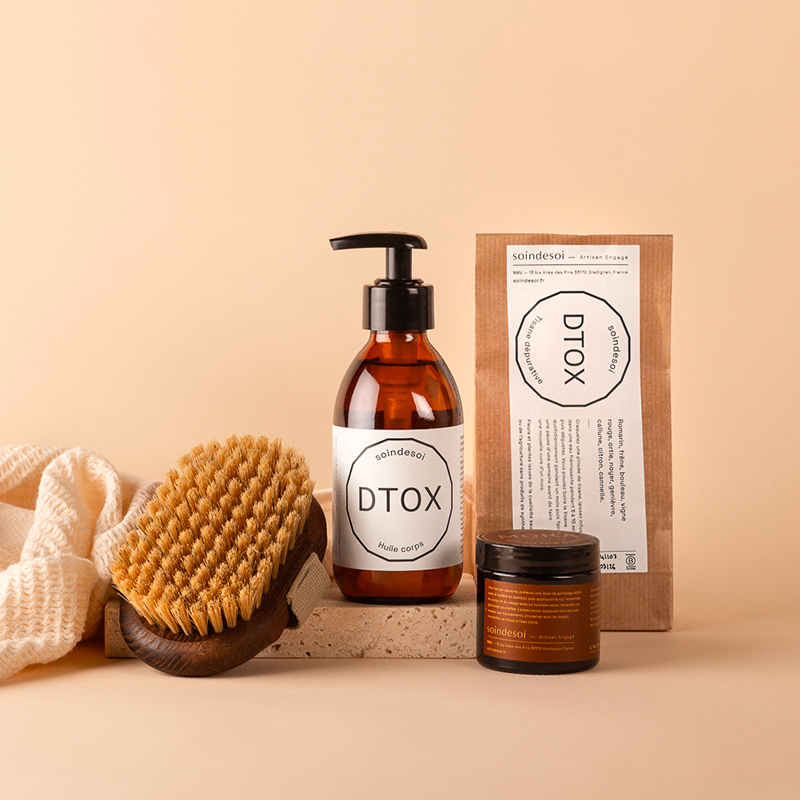 Brosse de massage à sec corps