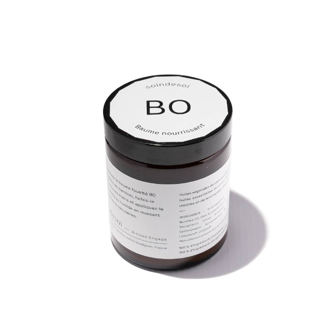 Baume fouetté nourrissant BO - Nourrit et apaise les peaux sèches - 180mL - Soin de Soi