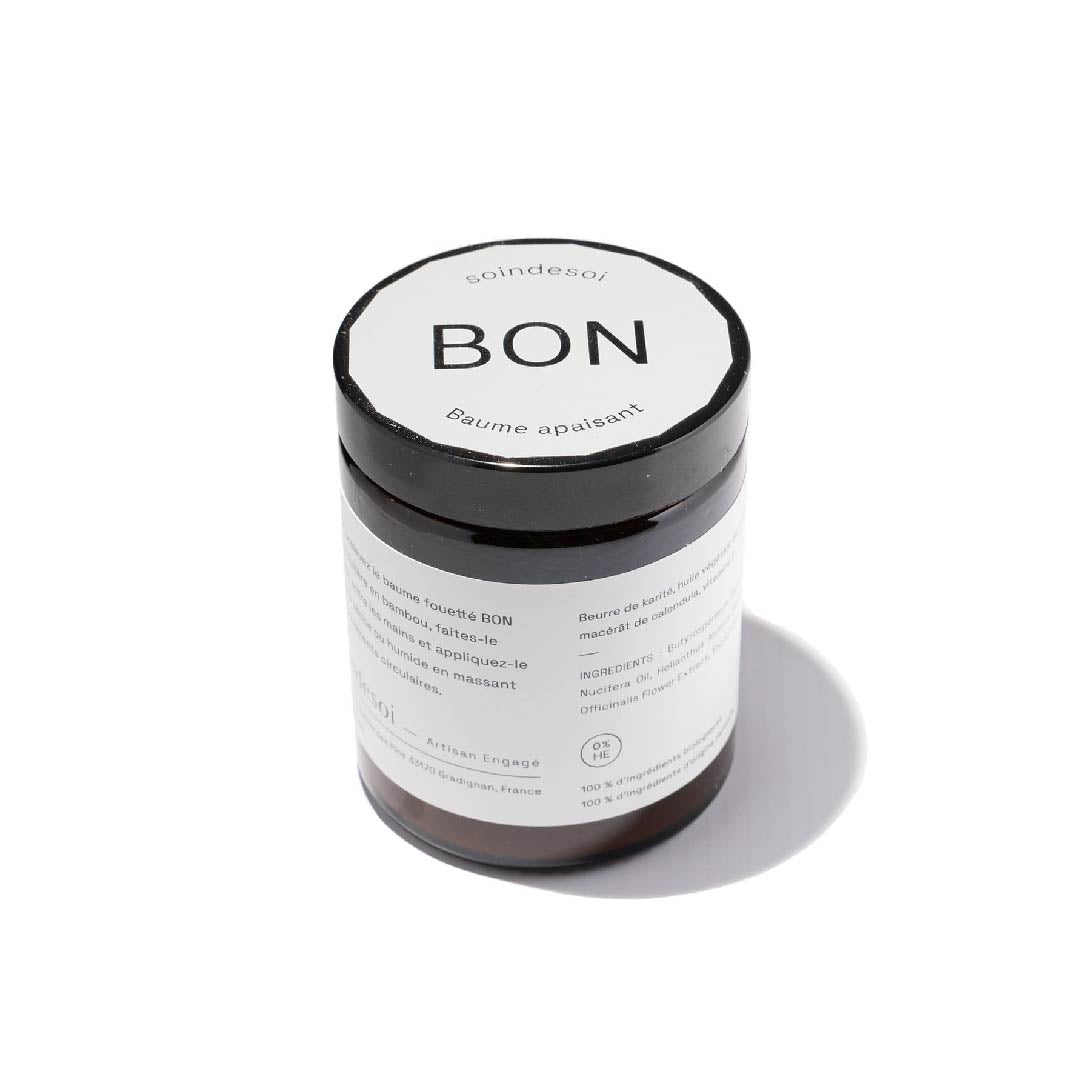 Baume fouetté apaisant BON - Nourrit les apaise la peau sensible de toute la famille - 180mL - Soin de Soi