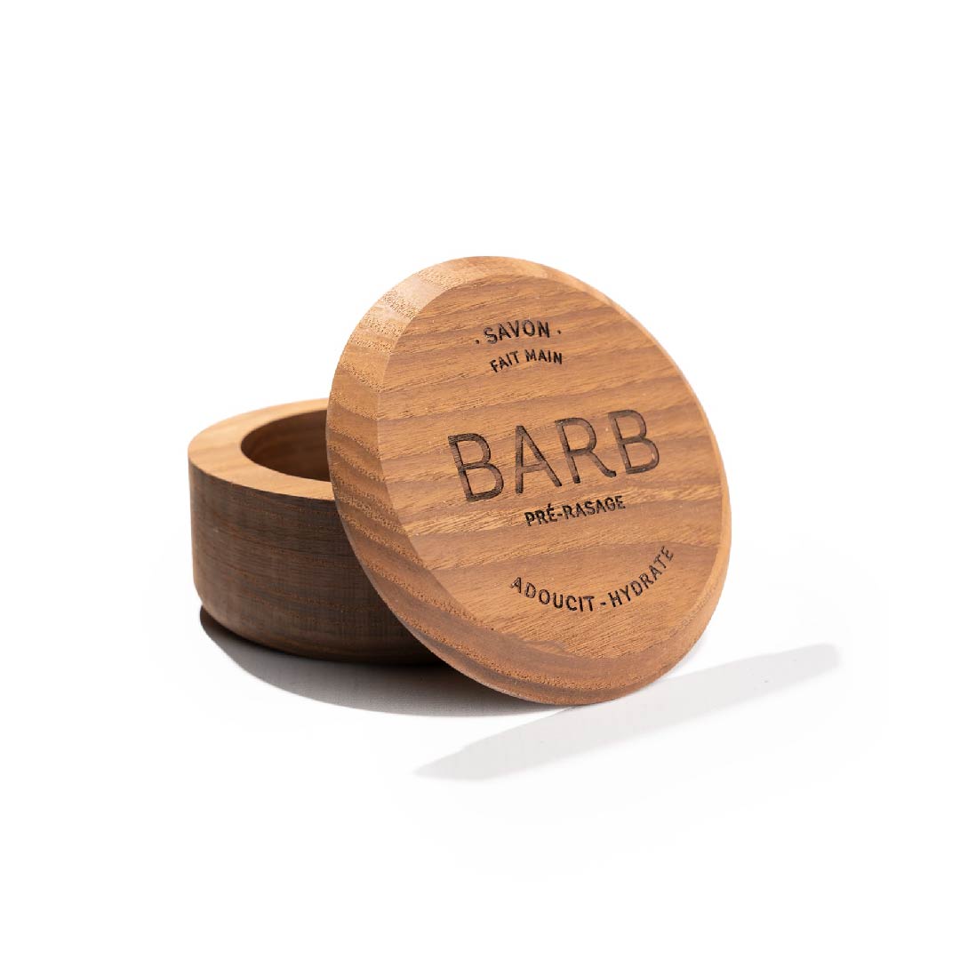 Boîte à savon de rasage - Parfaitement adaptée pour notre savon de rasage BARB - Soin de Soi
