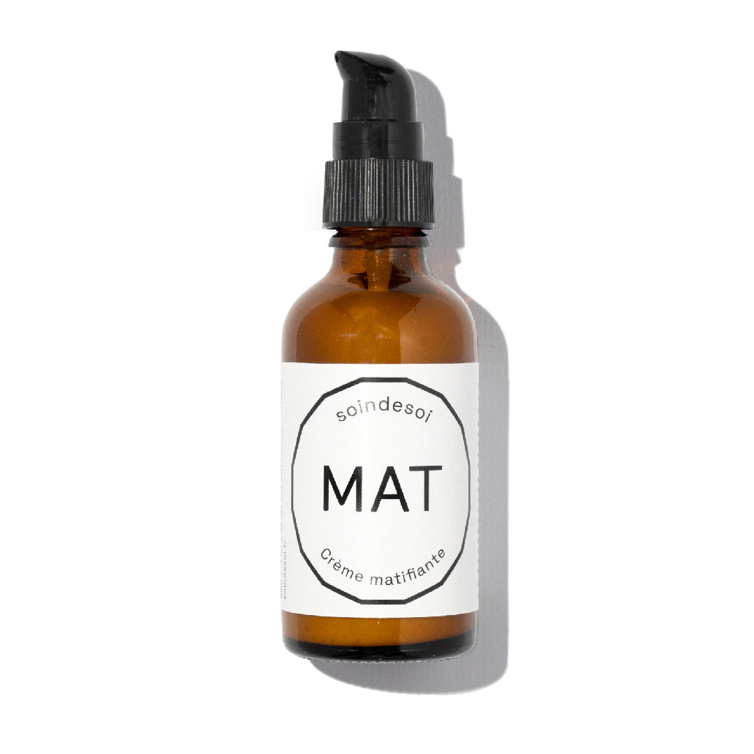 Crème matifiante MAT - Matifie et affine les peaux mixtes à grasses - 55mL - Soin de Soi