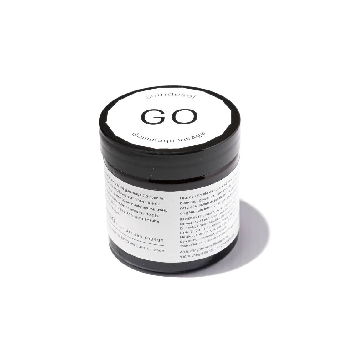 Gommage naturel GO - Purifie et exfolie les peaux sèches et sensibles - 60mL - Soin de Soi