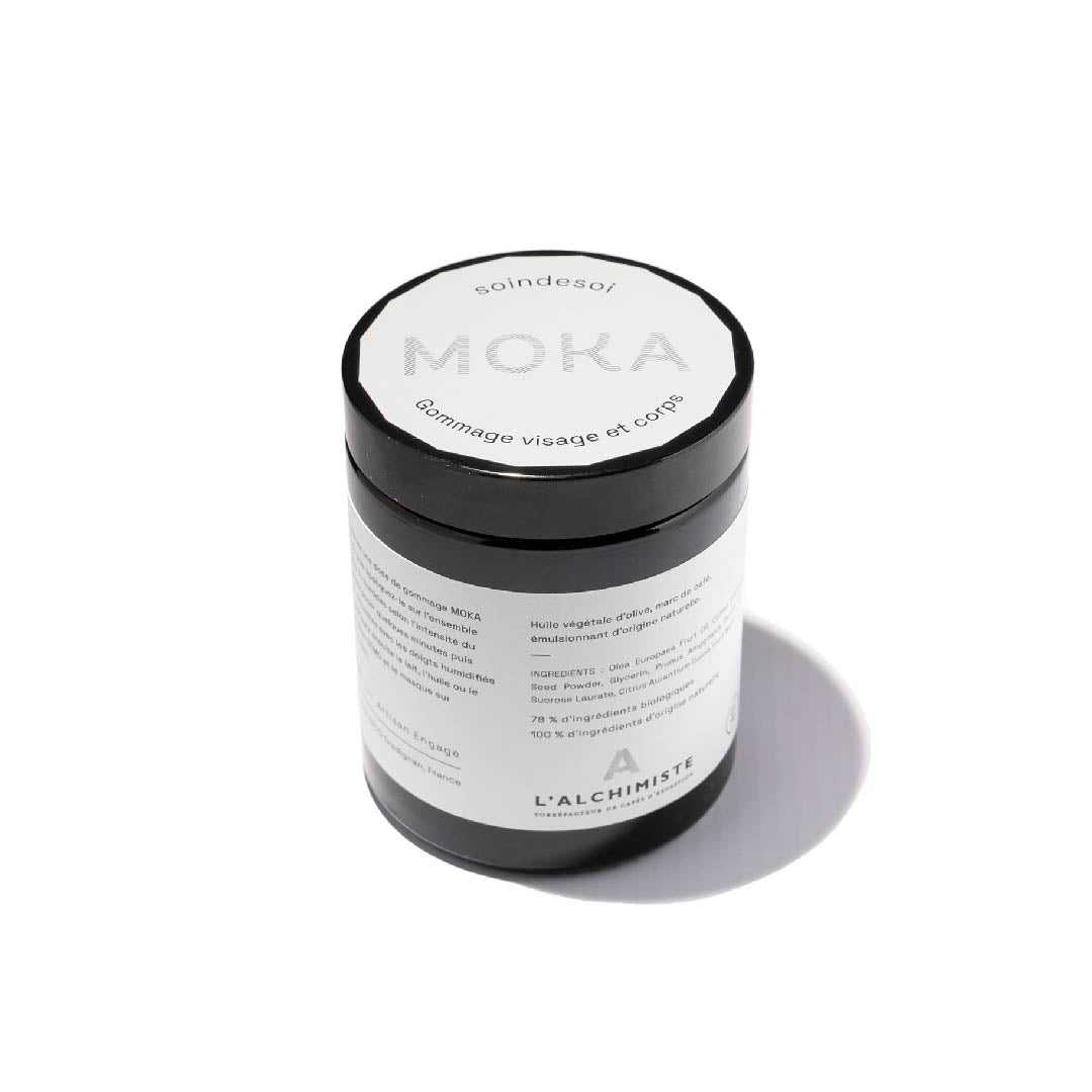 Gommage naturel MOKA - Exfolie et affine le grain de peau en douceur - 180mL - Soin de Soi