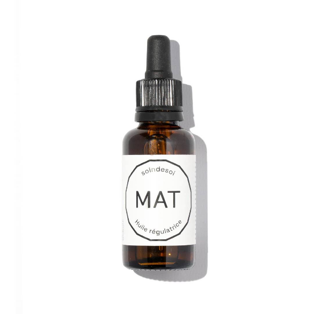 Huile de soin matifiante MAT - Matifie et purifie les peaux mixtes à grasses - 30 mL - Soin de Soi