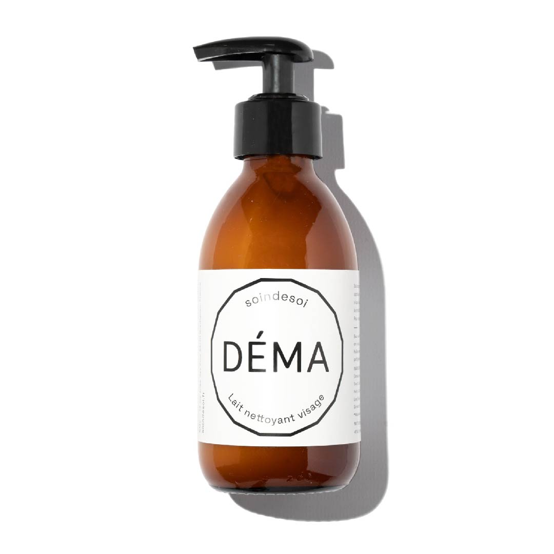 Lait nettoyant naturel DEMA - Nettoie et apaise les peaux sensibles - 195mL - Soin de Soi
