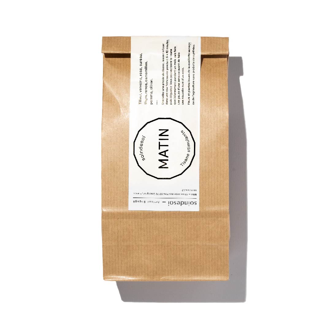 Recharge tisane stimulante MATIN - Aide l'organisme à se réveiller - 30gr - Soin de Soi
