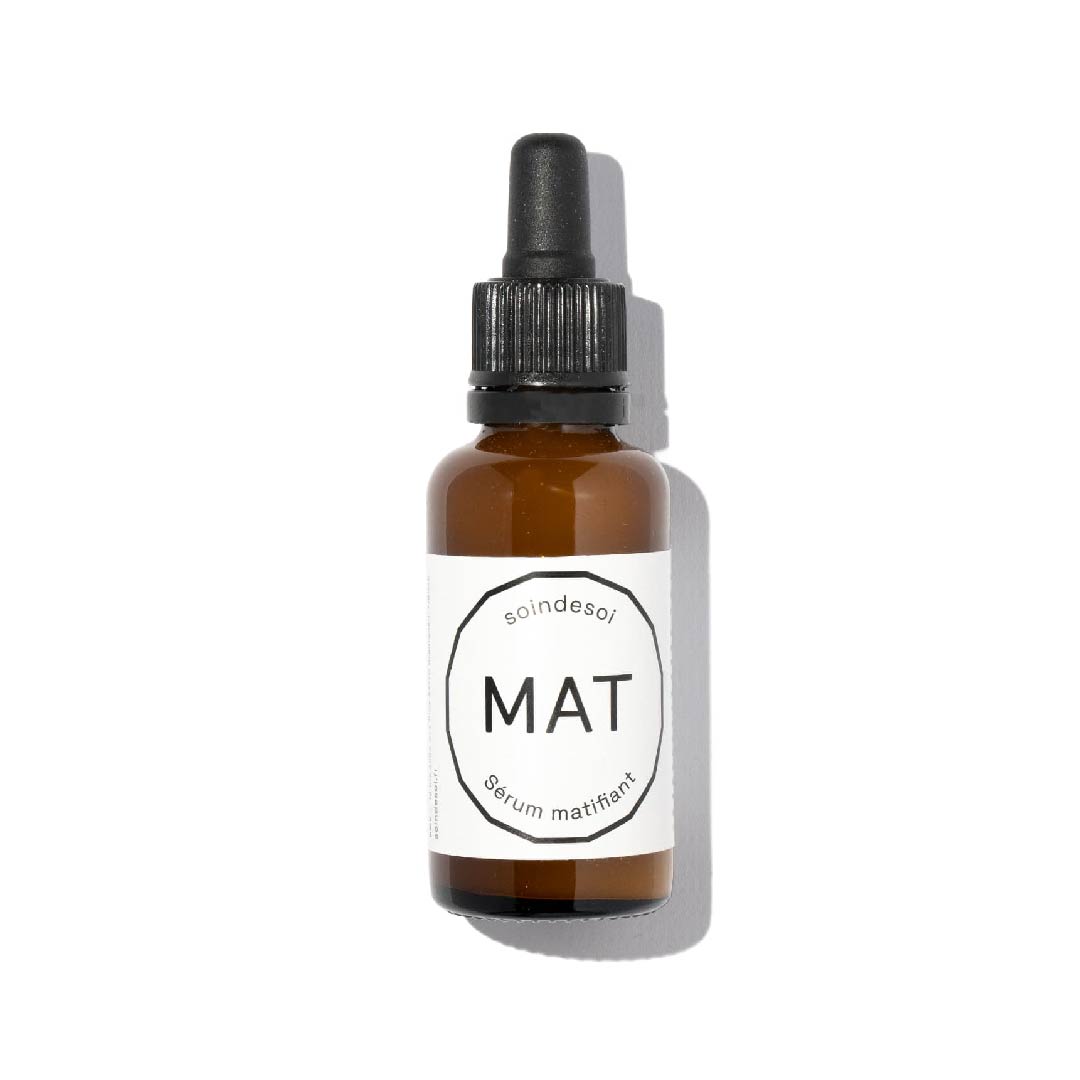 Sérum matifiant MAT - Equilibre, purifie et matifie les peaux mixtes à grasses - 30mL - Soin de Soi